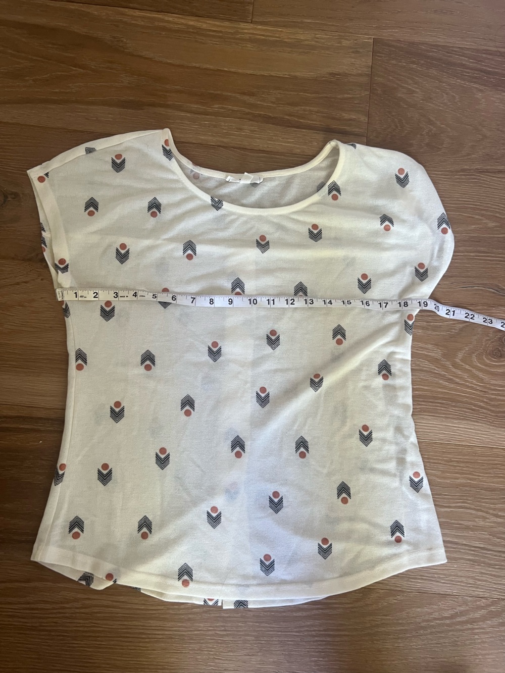Chevron and dot fall top